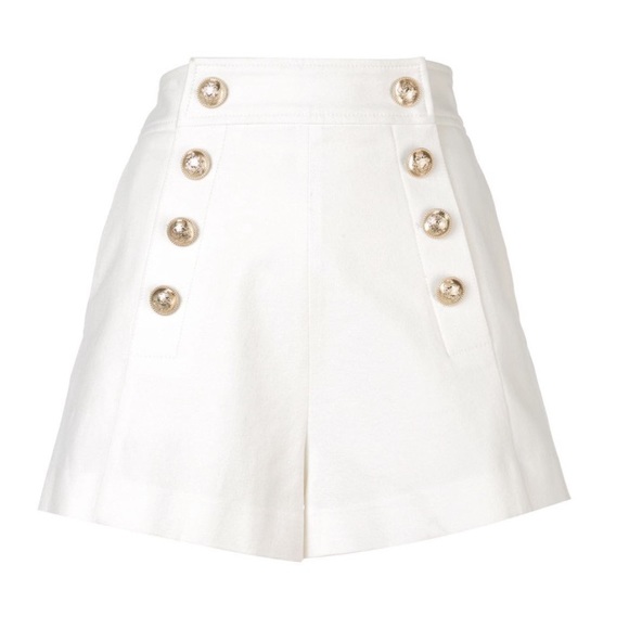 Derek Lam 10 Crosby Sailor Short  White - Picture 2 of 5
